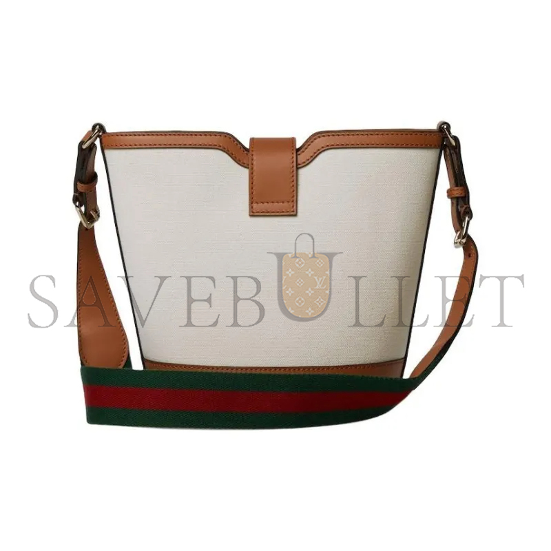 GUCCI LEATHER MINI BUCKET 782908 (20.5*18.5*12.5cm)
